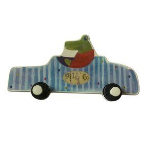 Vtg IKEA Fabler Crocodile Driving Car Wall Hook Car-Shaped‎ Children Room Decor